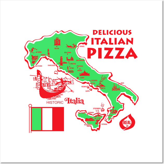 Delicious Italian Pizza Wall Art by BiggStankDogg